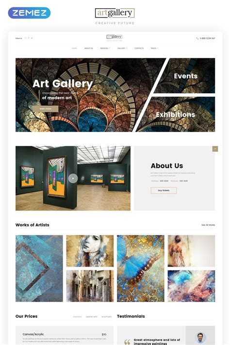 Best Art Gallery Website Design